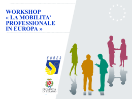 workshop « la mobilita` professionale in europa