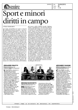 Sport e minori