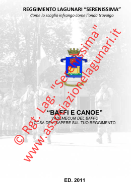 Baffi e canoe 2011 - Associazione Lagunari Truppe Anfibie