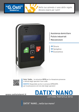 DATIX® NANO - G. Osti Sistemi