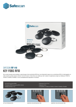 KEY FOBS RFID - Safescan.com