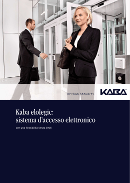 Kaba elolegic: sistema d`accesso elettronico