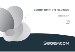 DECT Sagemcom CC220R - Quick Start Guide IT