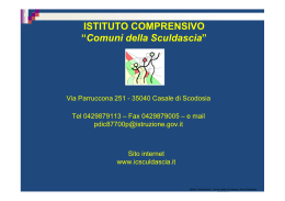 Presentaz scuola second Castelbaldo15-16
