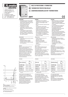 i rel&egrave; di protezione a termistori gb thermistor