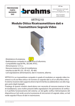 XRTF0210 Modulo Ottico Ricetrasmettitore dati e Trasmettitore