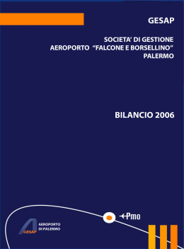 Bilancio 2006 - Aeroporto di Palermo