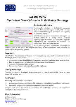 EQUIVALENT DOSE CALCULATOR IN RADIATION ONCOLOGY