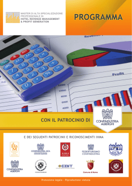 Scarica il PROGRAMMA del MASTER di ALTA