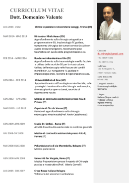 scarica il curriculum - Studi Medici Arcobaleno Pistoia
