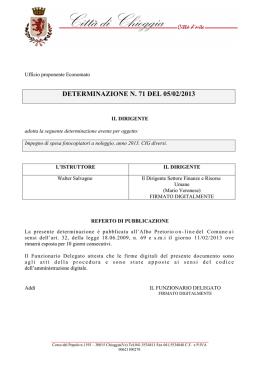 scarica allegato - Comune di Chioggia