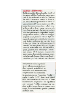 V&Ugrave;LUME E KIT iN FARM&Agrave;CIA