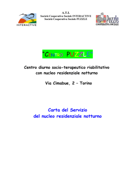 Carta servizi centro notturno