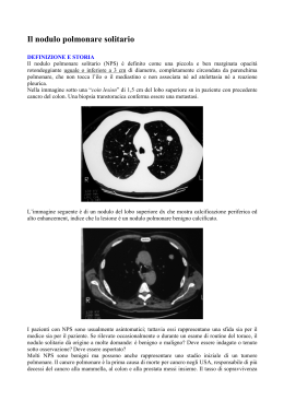 Il nodulo polmonare solitario