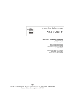 scarica il curriculum della societa