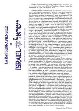 La Rassegna Mensile di Israel