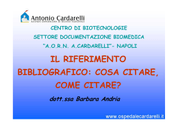 Lezione 16 il record.. - Corso di Laurea in Informazione Scientifica