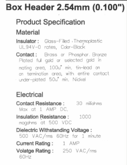Page 1 Product Specitication Material Insulator : GleeeF&iacute;|lecl