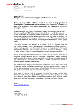 John Harlin III Scarponi, ramponi, bici e canoa: il giro