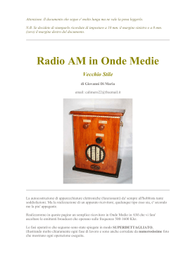 Radio AM in Onde medie "vecchio stile"