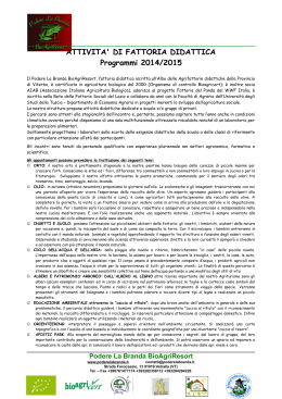 Progetti ambiente -Offerta didattica 2014 2015