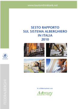 rapporto sul sistema alberghiero in italia 2010