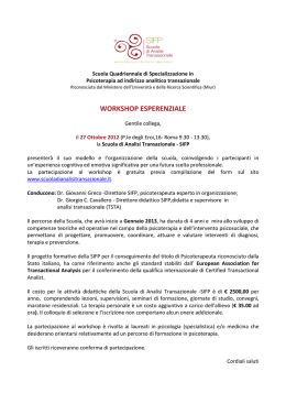 W O RKSH O P ESPEREN ZIALE