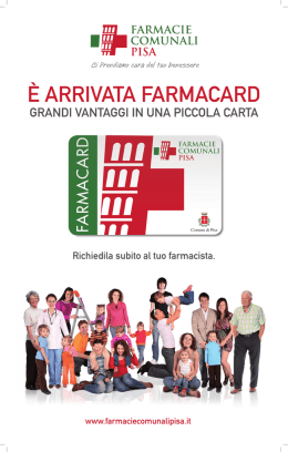 l&agrave; - Farmacie Comunali Pisa