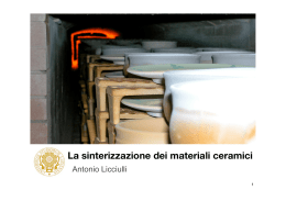 La sinterizzazione dei materiali ceramici