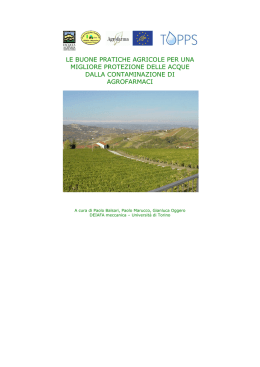 le buone pratiche agricole per una migliore protezione delle acque