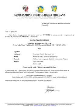 invito pranzo sociale