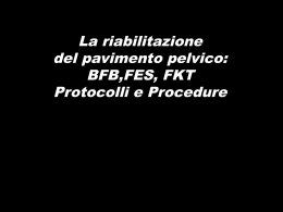 La riabilitazione del pavimento pelvico: BFB,FES