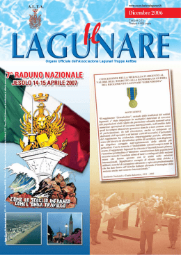 Dicembre 2006 - Associazione Lagunari Truppe Anfibie