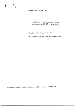 sommano REGIONALE PUGLIA - Consiglio regionale della Puglia