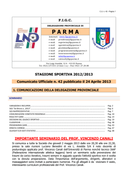 TORNEO ALLIEVI INTERPROVINCIALI Fascia B