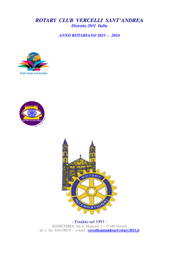 n. 212 - Rotary Club Vercelli S. Andrea