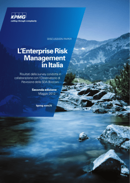 L`Enterprise Risk Management in Italia