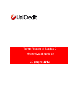Terzo Pilastro di Basilea 2 Informativa al pubblico 30