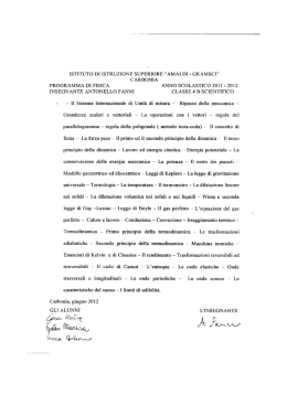 Il Sistema Internazionale di Unità di misura