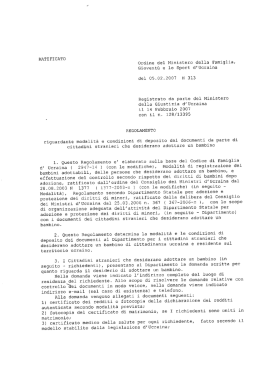 Testo integrale del Regolamento in italiano