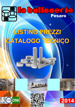 Vedi catalogo - La Bulloneria Pesaro srl