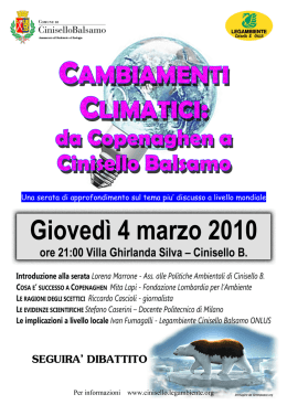 Curriculum Vitae - Comune di Cinisello Balsamo