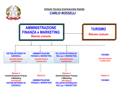 indirizzi di studio - Istituto Tecnico Commerciale Carlo Rosselli di
