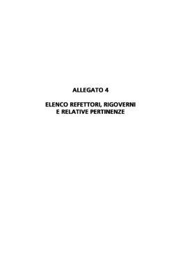 Allegato 4 - Elenco refettori rigoverni e relative pertinenze