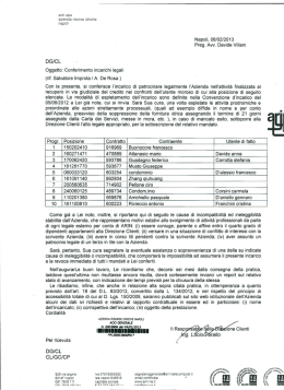 Lettera di incarico Prot.