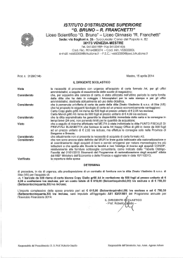 Determina e contratto fornitura carta