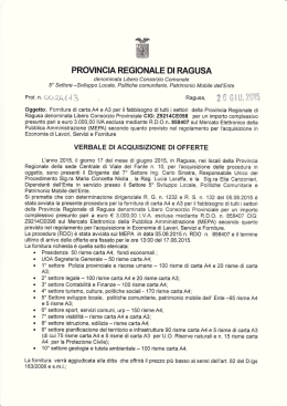 Verbale - Provincia Regionale di Ragusa