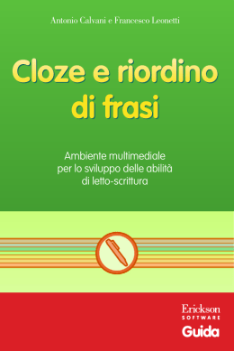 Guida Cloze e riordino di frasi - Edizioni Centro Studi Erickson