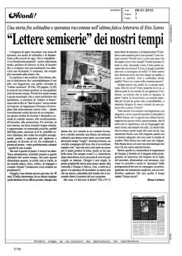 &ldquo;Lettere sem&Igrave;sel`ie&rdquo; dei &ldquo;US&Ugrave;`&Icirc; tem`