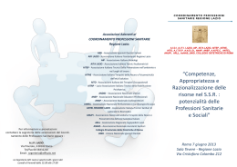 &ldquo;Competenze, Appropriatezza e Razionalizzazione delle